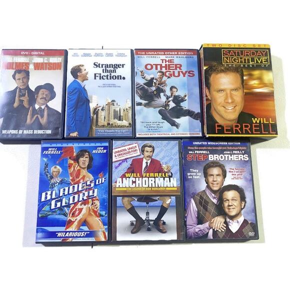 Will Ferrell DVD Collection Lot of 7 Blades of Glory Step Brothers Anchorman + - Picture 7 of 7